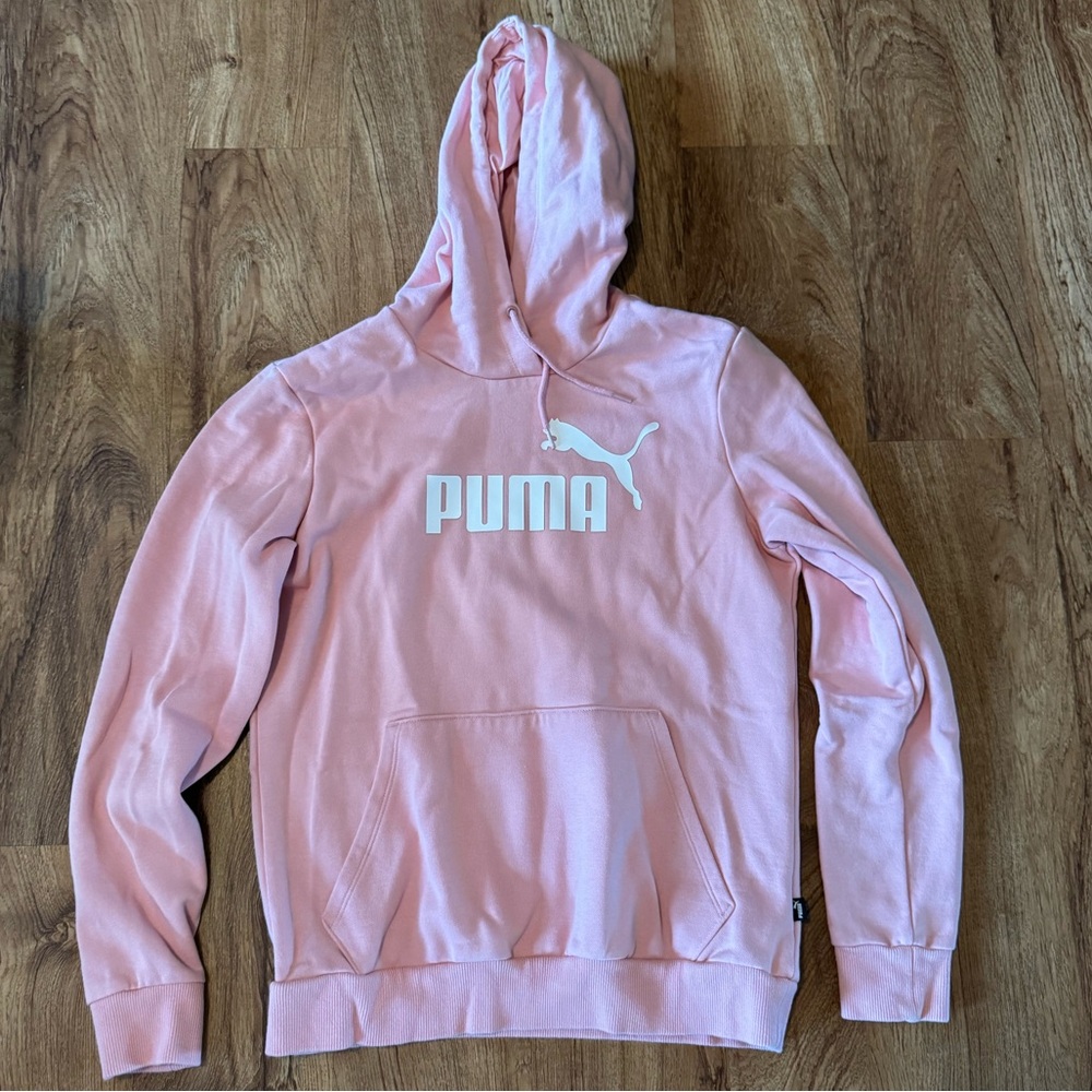 Puma Pink Hoodie with Logo